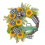 Sunflower and Bee Wreath for Car or Wall 1