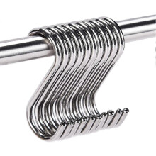 Stainless Steel S Hangers 10Pcs for Closet Shelf Kitchen Use