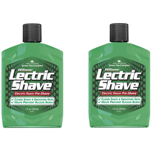 Williams Lectric Shave, Elektrische Scheerpreparaat, 7 Ounce (2-pack)
