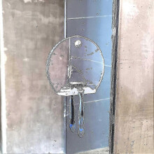Shower Mirror with Razor Holder - 360 Rotation & Anti-Fog Technology