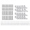 20 Set Whiteboard Installation Hardware Kit Wall Hanging Kit Mounting Brackets for Hanging Whiteboar 1