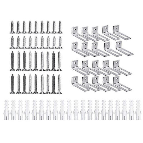 20 Set Whiteboard Installation Hardware Kit Wall Hanging Kit Mounting Brackets for Hanging Whiteboar
