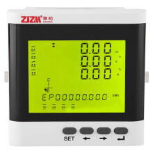 Compteur de puissance ??lectrique programmable triphas?? multifonction, amp??rem??tre num??rique ?? LED, voltm??tre