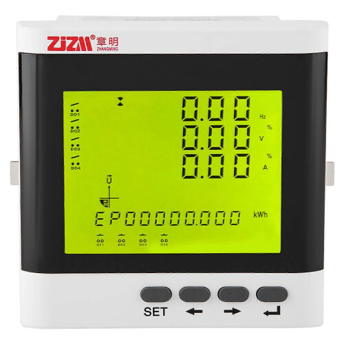 Multifunctionele driefasen programmeerbare elektriciteitsmeter, LED digitale amp??remeter, voltmeter