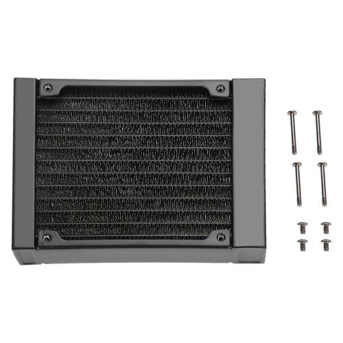 Computerwarmtewisselaar, 12 buizen, G1/4 schroefdraad, waterafscheider, PC-koelbuis-120 mm