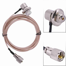5 meter RG-316 PL-259 coaxiale verlengkabel (mannelijk naar vrouwelijk), antenneconnector voor walkie-talkie