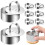 Kuchenring-Set, runde Edelstahl-Backformen, 16-teilig 1