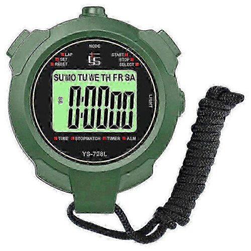 Silent Stopwatch for Coaches with Light & 2-Event Recall