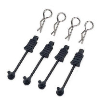 4Pcs Rubber Body Clip Retainer Shell Fixed Buckle Lock AR390178 for ARRMA 1/7 Limitless Mojave 1/8 T