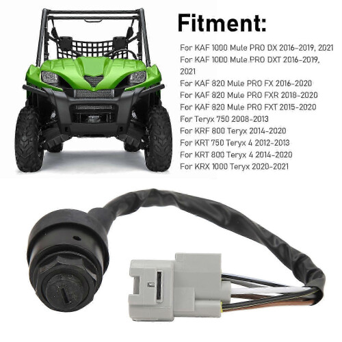 Ignition Key Switch 270050036 Sturdy Waterproof Ignition Switch For KAF Teryx KRF KRT KRX 2