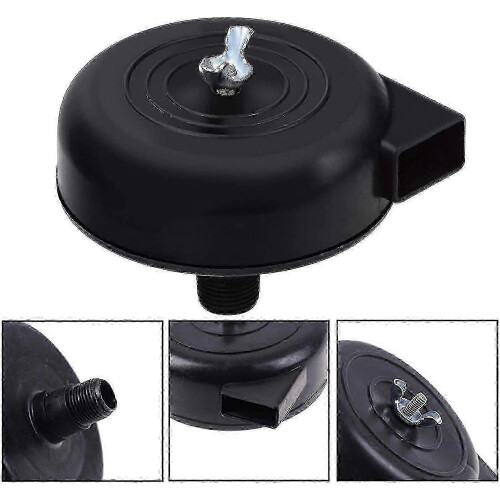 Silent Compressor Air Filter, 16mm 3/8 PT Male Thread Black 2-Pack 2