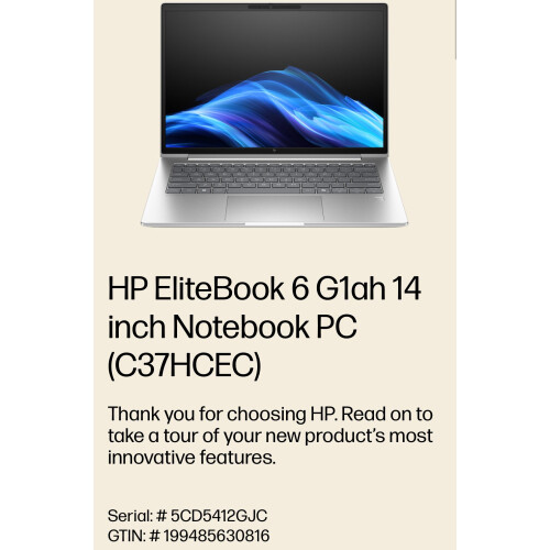 HP HP EliteBook  G1ah 14 inch Notebook PC