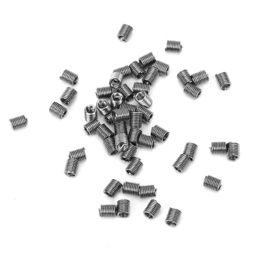 50Pcs Wire Thread Insert Threaded Repair Protection Sleeve Reducer Nut Fastener M1.6 x 0.353D 1