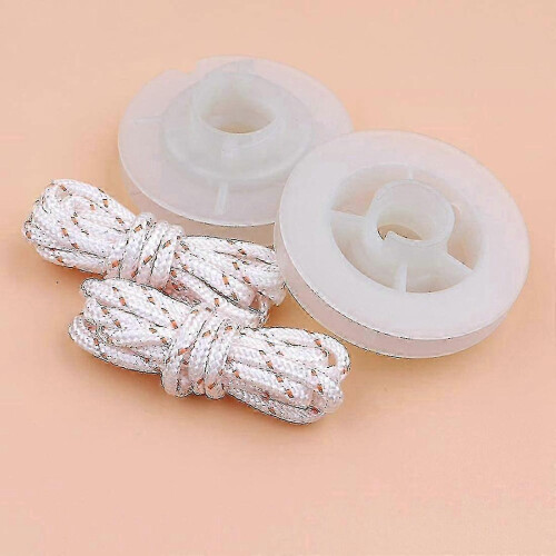 2 Pcs 25cc 2500 Chainsaw Starter Pulley Rope Wheel Replacement 2