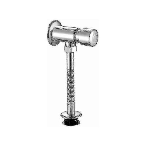 Chrome Manual Delay Flush Valve for Urinal - Wall Mounted with Auto Shut Off 1