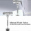 Chrome Manual Delay Flush Valve for Urinal - Wall Mounted with Auto Shut Off 4