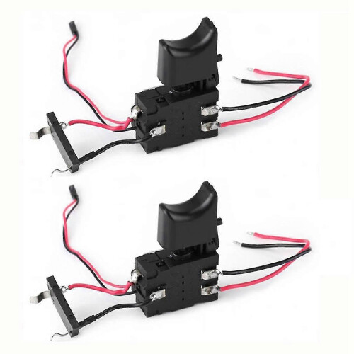 2Pcs Cordless Drill Trigger Switch with Speed Control, DC 7.2-24V 16A Replacement Part 1