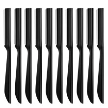 Rasoir à sourcils Miss Gorgeous, Rasoir pour hommes et femmes, 10pcs (noir)