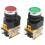 2 PCS 10A 380V DPST 22mm Mount Red Green Momentary Push Button Switch 2