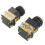 2 PCS 10A 380V DPST 22mm Mount Red Green Momentary Push Button Switch 3