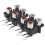 2pc 4-Way 6-Pin RCA Female AV Socket ConnectorConcentric Plug 3