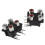 2pc 4-Way 6-Pin RCA Female AV Socket ConnectorConcentric Plug 6