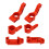 Rot 1/10 Aluminiumlegierung Front-Cup-Kit Slash 2WD 9