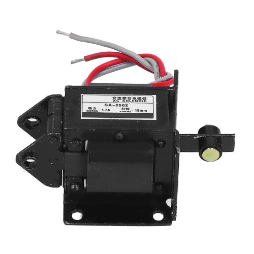 BERM AC Solenoid Electromagnet Traction Push Pull Electric Magnet AC220V SA‑2502 2