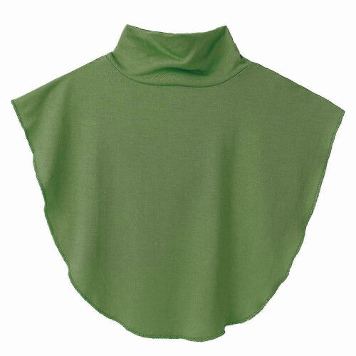 Top da donna in cotone a collo alto finto, camicetta a mezza lunghezza, scaldacollo x1 1
