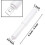 White 2pcs Toilet Paper Roll Holder Spring Design 3