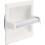White 2pcs Toilet Paper Roll Holder Spring Design 4
