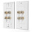 Wall-Mounted Audio Panel for 2 Speakers in Home Theaters 3