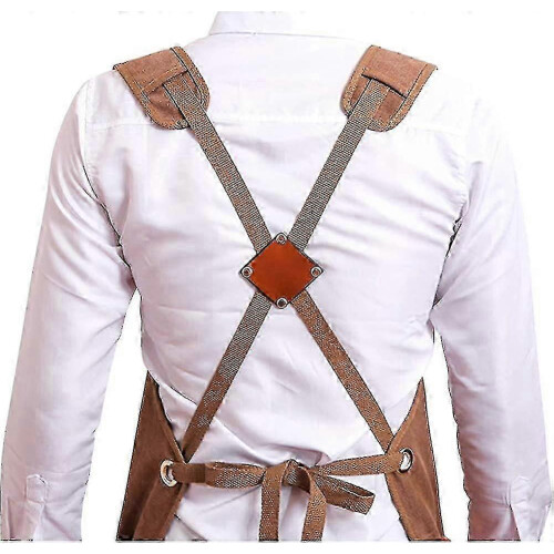 Water-Resistant Work Apron for Engineers - Durable Waxed Canvas Design 2