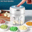 Electric Garlic Onion Chopper: Multi-Purpose Kitchen Tool, Compact & Easy Clean 4