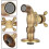 Wall Mounted Vintage Solid Brass Faucet for Kitchen Sink Mop Pool (Short) 4