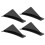 4pcs Rear Bumper Spoiler Kit Splitter with Screw Diffuser Automobile Accessory UniversalGlossy Black 2