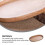 Vintage Holztablett, rundes Holztablett, Holzplatte 5