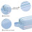 Double Compartment School Pencil Case with Handle, Large Capacity - Light Blue 4