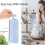 Double Compartment School Pencil Case with Handle, Large Capacity - Light Blue 5