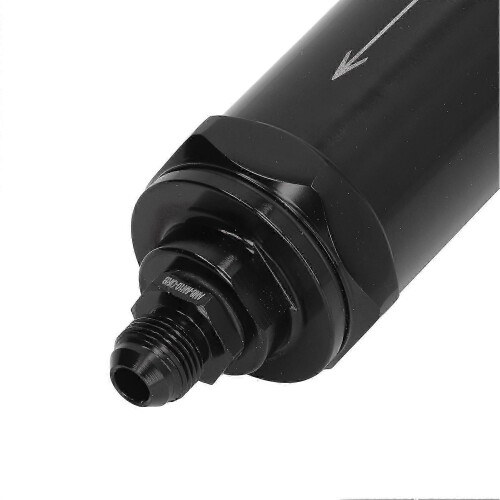 Black Inline Fuel Filter High Temperature Resistant Anodic Oxidation Process for E85 Ethanol Petrol Diesel 2