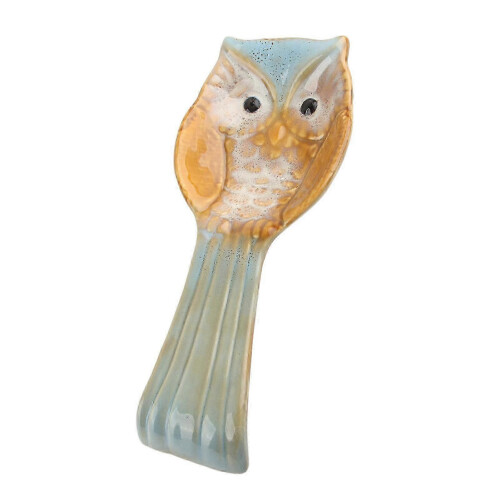 Artistic Ceramic Owl Spoon Holder for Kitchen Home Decoration 2