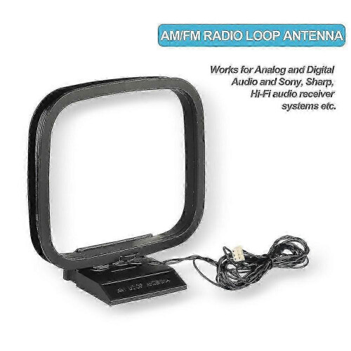AM/ FM Loop Antenna 3 Pin Connector For HIFI Receiver Audio System 2