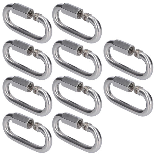 10Pcs Quick Link Connector Strong Durable Easy Install Small Size Chain ConnectorM3.5 1