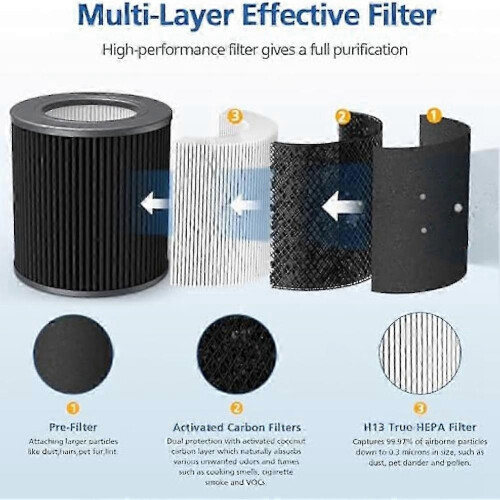 HEPA-Minifilter für Molekule-Luftreiniger, 2er-Packung 2