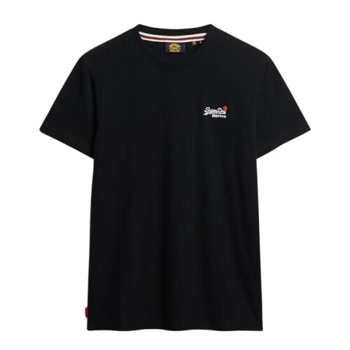 Superdry T-Shirt - SUPERDRY - Superdry Essential - Nero - 100% cotone - Collo rotondo 1