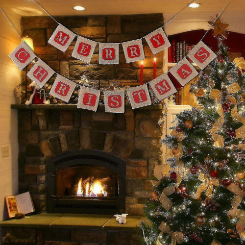 Weihnachtsbanner mit traditionellem Weihnachtsgruß 2