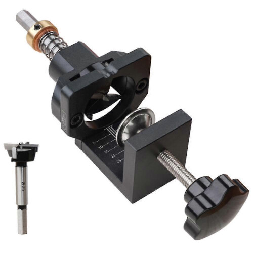 Concealed Hinge Jig for Doors & Cabinets35mm Precision Drill Guide with Dowel Locator 1