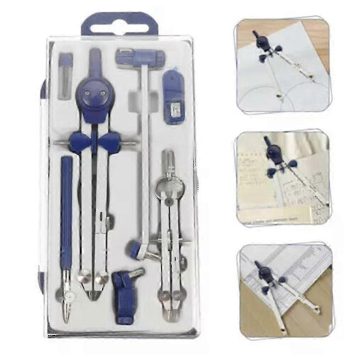 Stainless Steel Extension Compass for Engineers, 7-Piece Drafting & Geometry Set 2