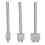 3Pcs Leather Perforated Tool Silver Tooth Durable Quick Easy DIY Leather Craft Tool Kits6mm 3