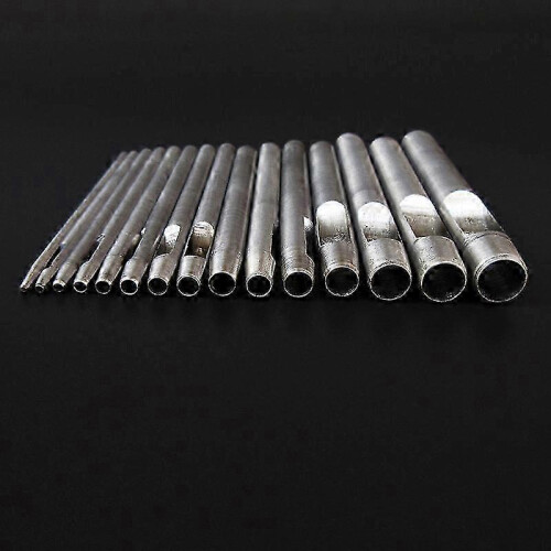 Rounded Hole Punch Tool Set for DIY Leather Projects, 10PCS Gasket Cutter 2